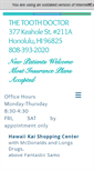 Mobile Screenshot of hawaiikaitoothdoctor.com